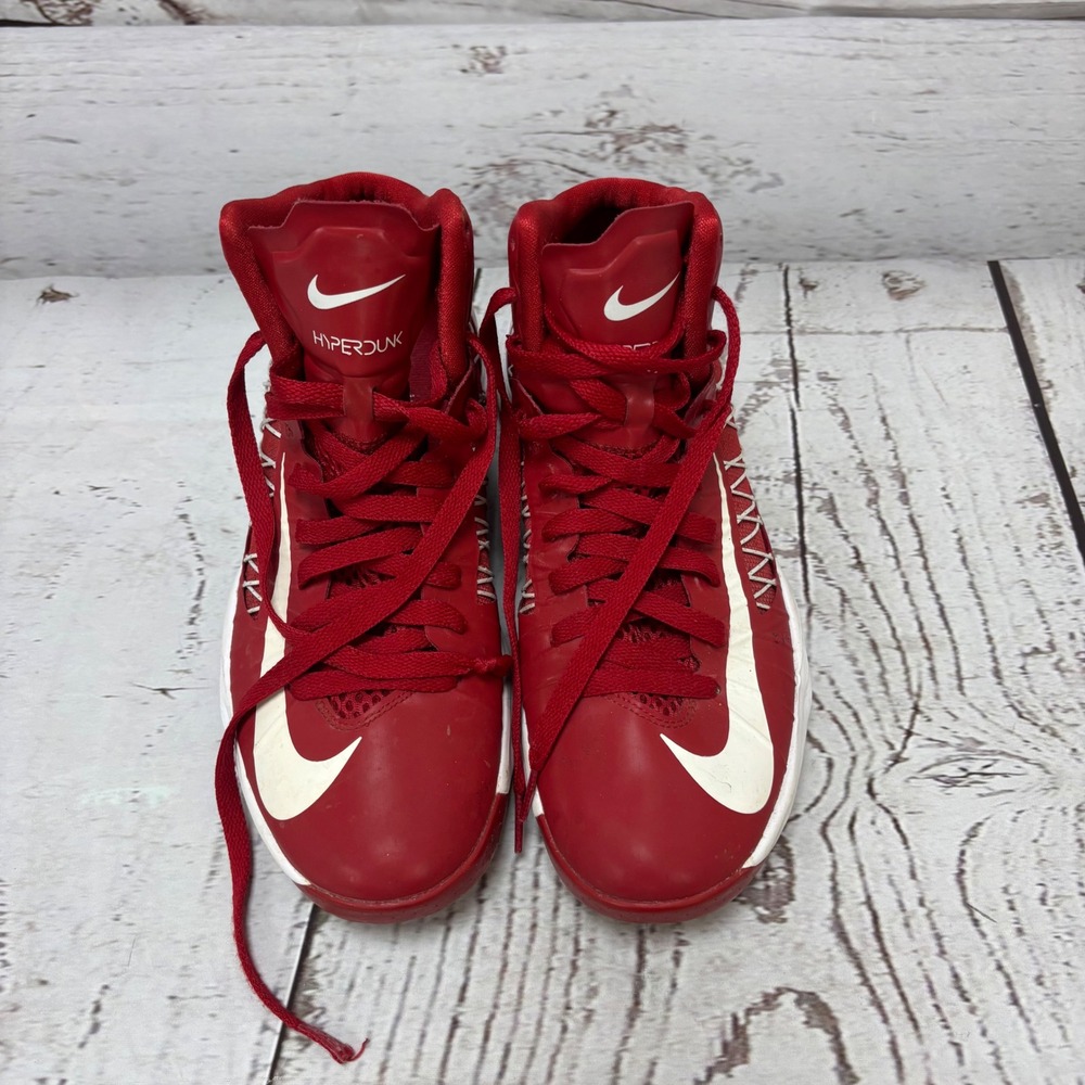 Nike Hyperdunk 2012 Red White Basketball Shoes 524875-600 Mens 8.5